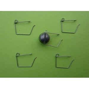 5 Agrafes simple oeillet N&deg; 1