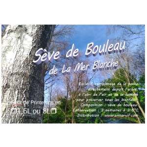 S&egrave;ve de bouleau 3 litres